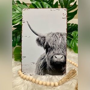 NEW Farmhouse Cow Aluminum Home Metal Sign Kitchen Decor Gift Present Christmas